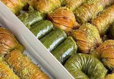 طرز تهیه باقلوای شیر عسلی