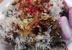 طرز تهیه باسترما پلو