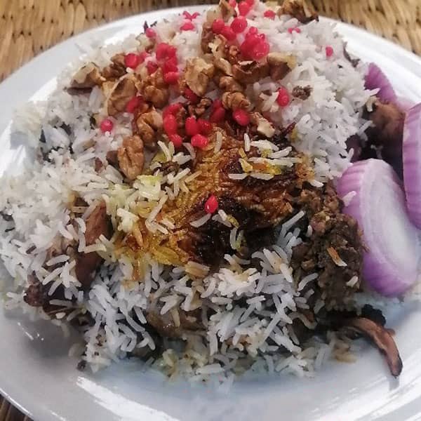 طرز تهیه باسترما پلو