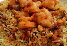 طرز تهیه بریانی میگو