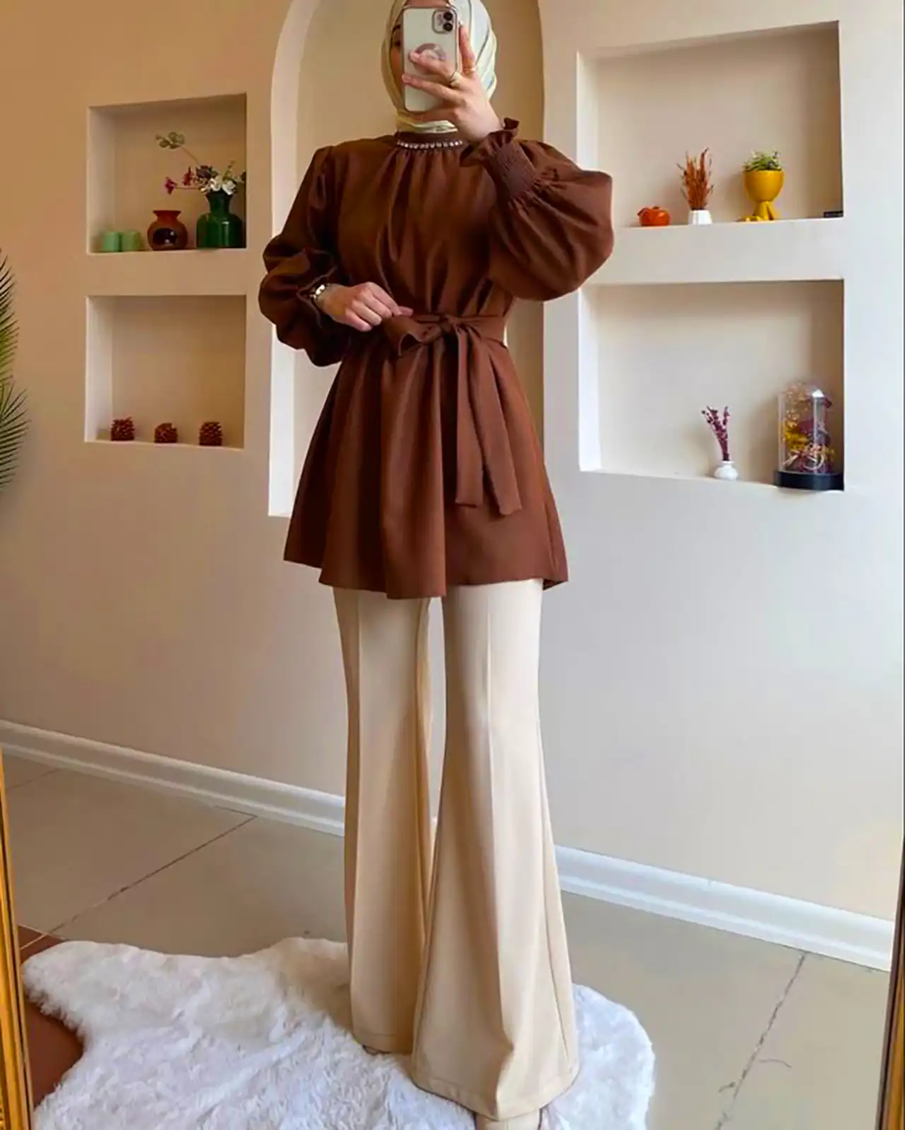 بلوز مدل دار مینیمال زنانه