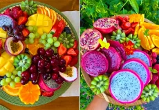 بشقاب میوه اسلایسی میز تولد