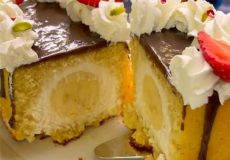 طرز تهیه کیک بستنی