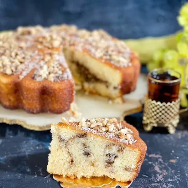 طرز تهیه کیک گردویی خیس