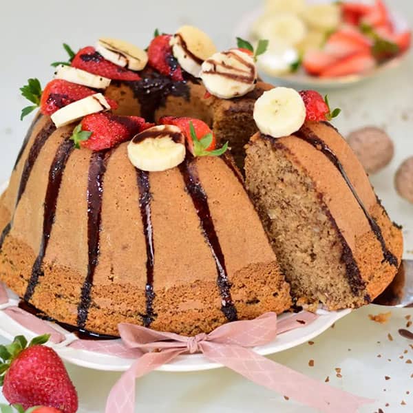 طرز تهیه کیک قهوه و گردو