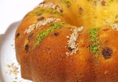 طرز تهیه کیک کشمش و گردو