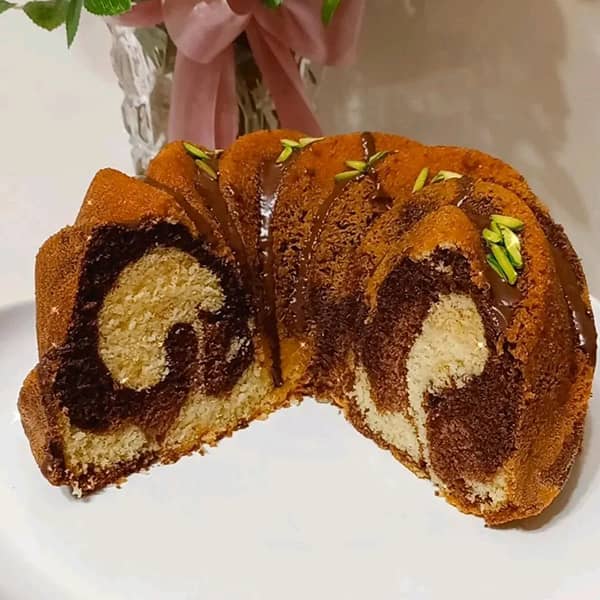 طرز تهیه کیک مرمری بدون فر کیک مرمری آشپزخانه کوچک من