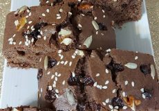 طرز تهیه کیک شکلاتی گردویی