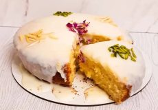 طرز تهیه کیک وانیلی بدون فر