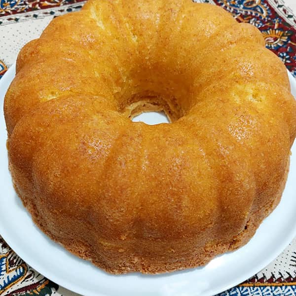 طرز تهیه کیک زعفران و گلاب