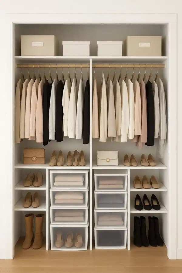 چیدمان کمد دیواری اتاق خواب+ شیک ترین چیدمان کمد دیواری اتاق خواب امسال