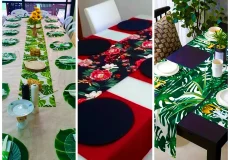 چیدمام میز با دستمال سفره