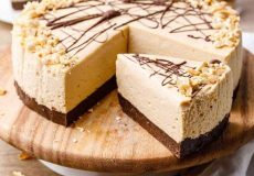 طرز تهیه چیز کیک بادام زمینی