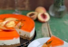 طرز تهیه چیز کیک هلو