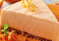 طرز تهیه چیز کیک پرتقالی