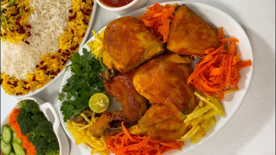 طرز تهیه زرشک پلو با مرغ مجلسی ساده وخوشمزه خانگی رستورانی/ مرغ سس دار رستورانی