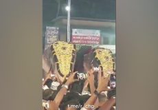 لحظه هولناک: پرتاب مرد توسط فیل خشمگین در جشنواره کرالا