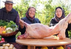 پخت یک گوسفند کامل در فرسنگی باغ شهریمان | زندگی روستایی - آشپزی در طبیعت