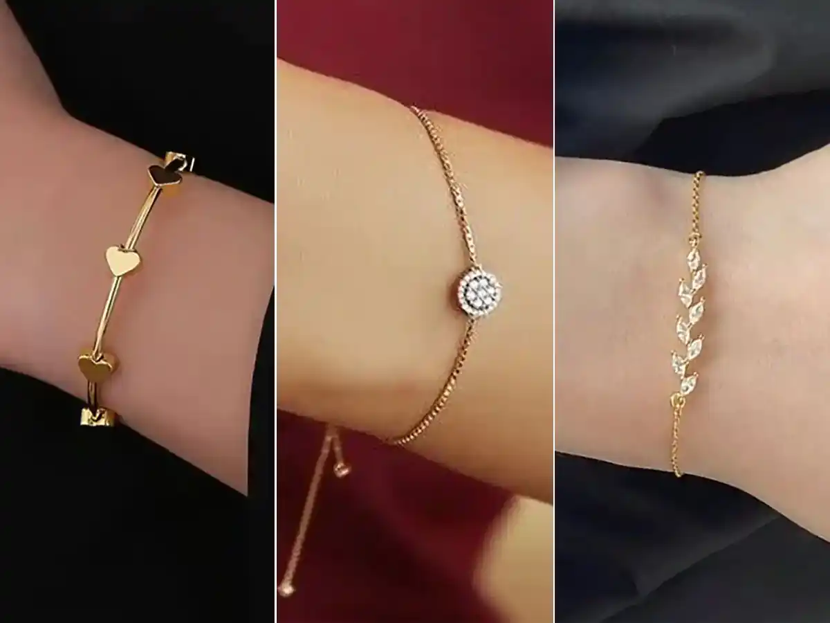 دستبند طلا شیک و ظریف دخترونه