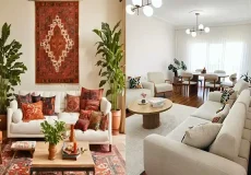 دیزاین پذیرایی مستطیل + دکوراسیون فوق‌العاده با دیزاین های ترند پذیرایی مستطیل