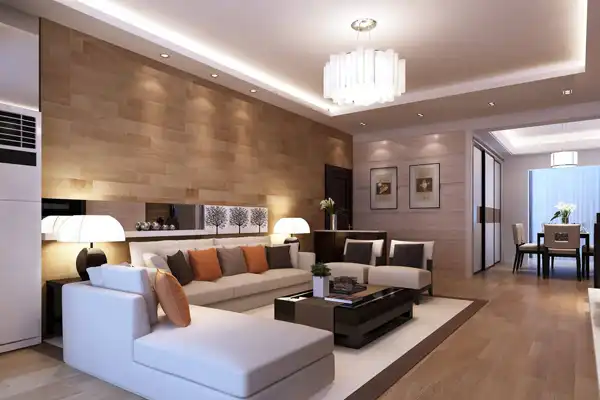 دیزاین پذیرایی مستطیل + دکوراسیون فوق‌العاده با دیزاین های ترند پذیرایی مستطیل 