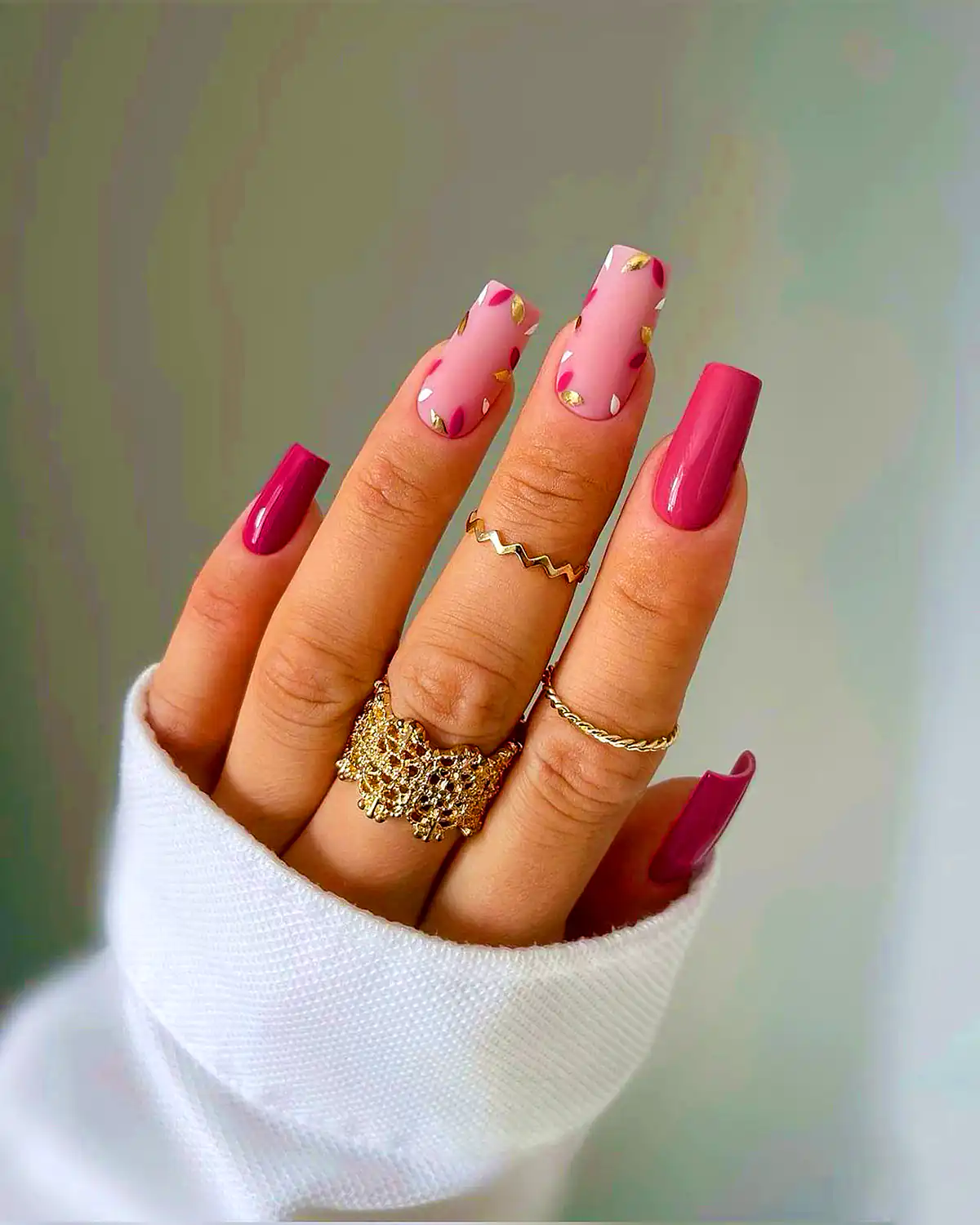 دیزاین ناخن فرنچ لاکچری