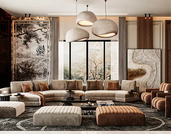 دیزاین پذیرایی مدرن + زیبایی و کارایی دوشا دوش هم در دیزاین پذیرایی مدرن