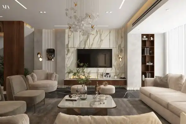 دیزاین پذیرایی مدرن + زیبایی و کارایی دوشا دوش هم در دیزاین پذیرایی مدرن