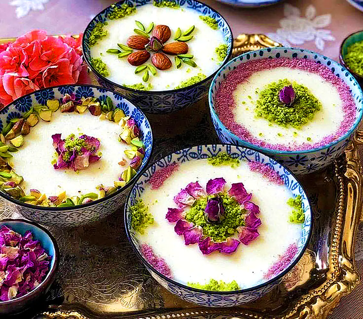 دیزاین دسر مهلبیه عربی