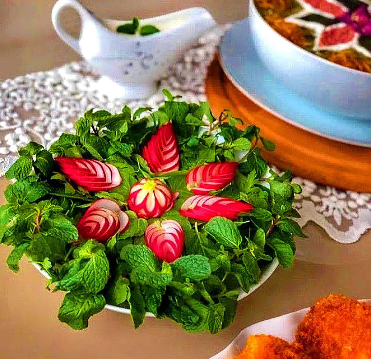 دیزاین سبزی خوردن مجلسی