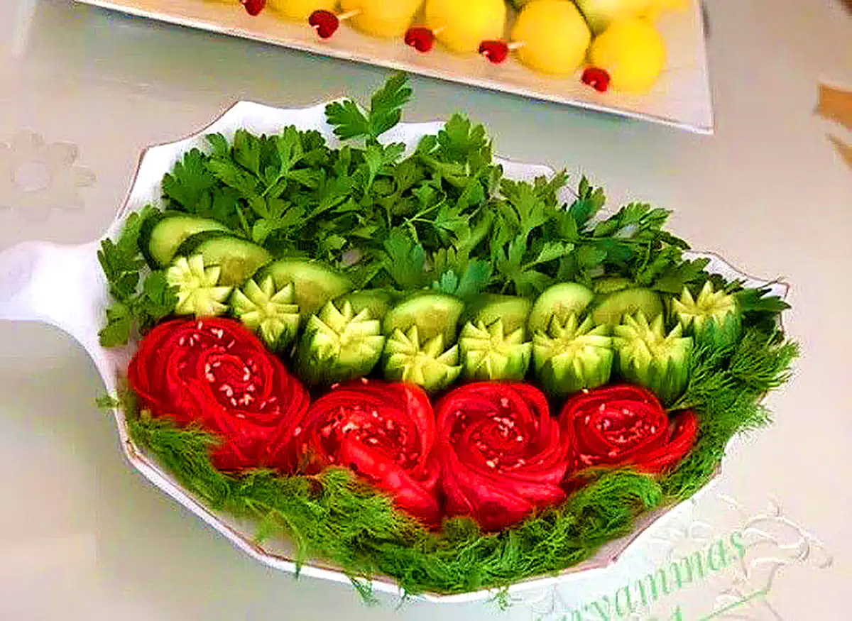 دیزاین سبزی خوردن مجلسی