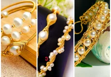 دستبند لاکچری مرواریدی