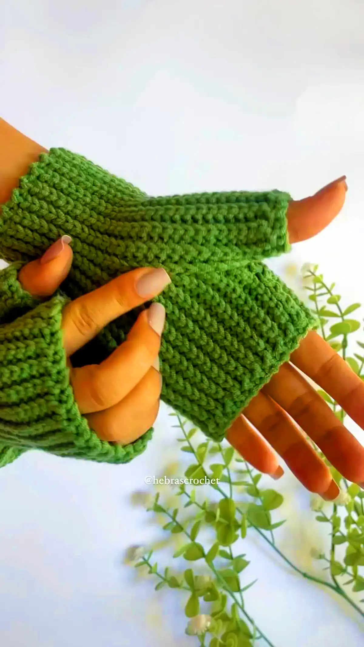 دستکش بافتنی قلاب بافی