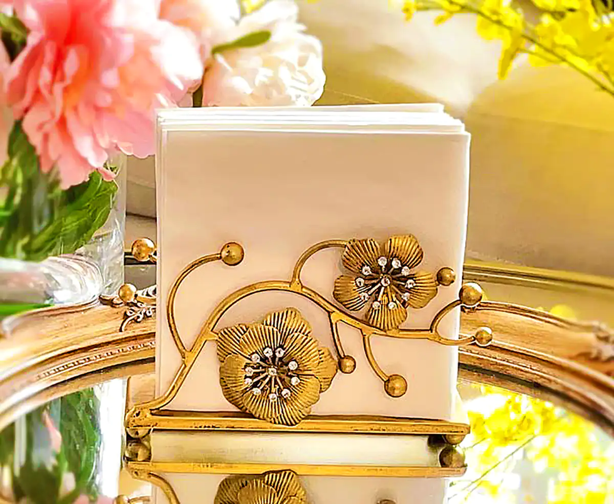 استند فلزی دستمال کاغذی