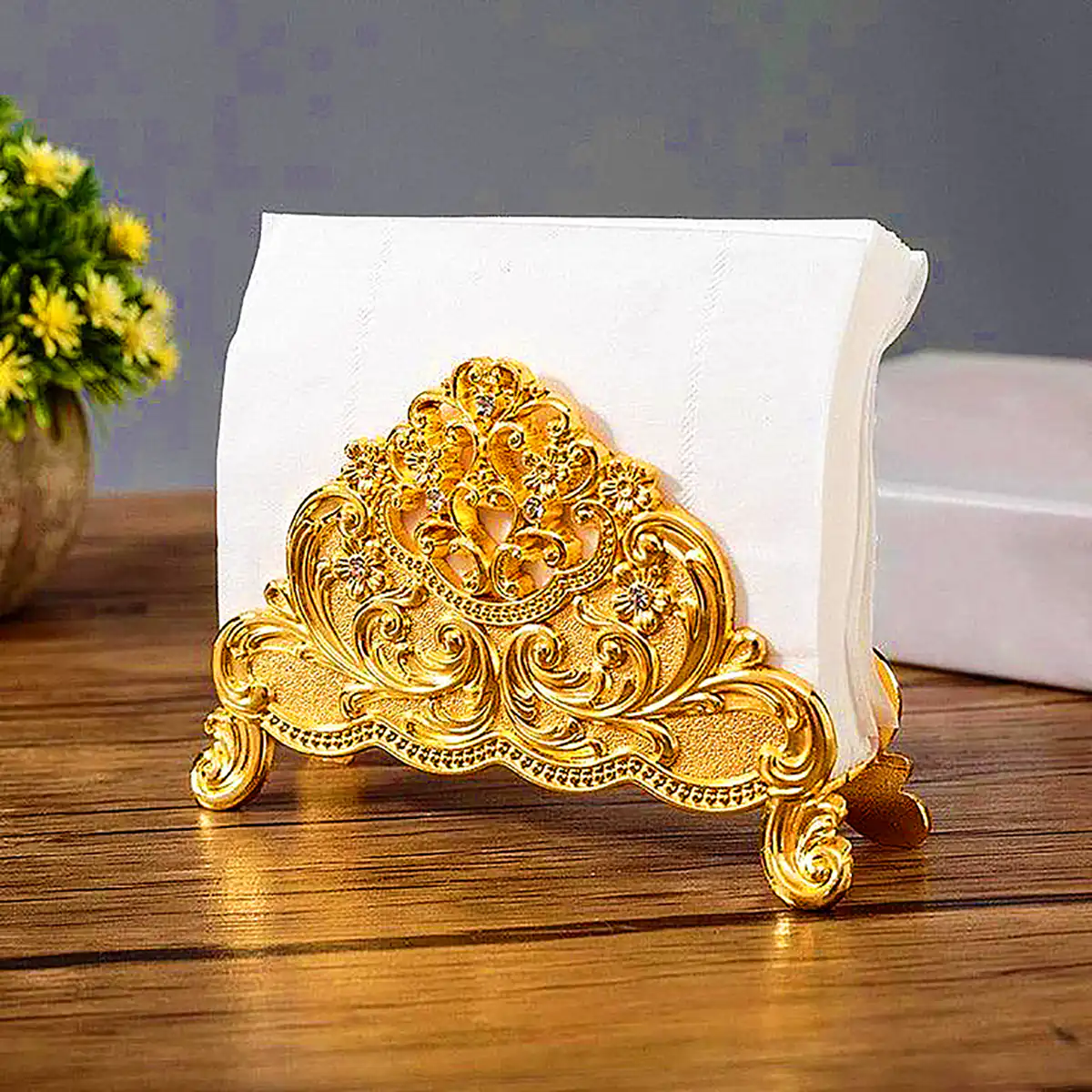 استند فلزی دستمال کاغذی