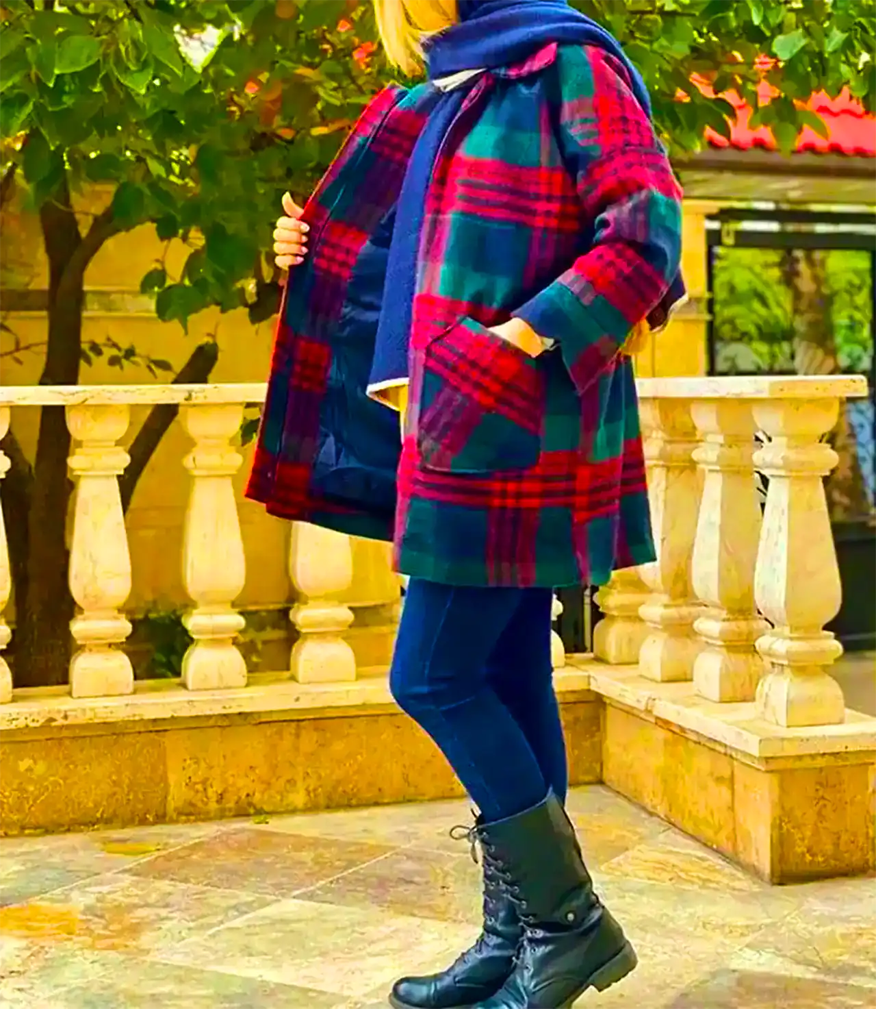 استایل شیک زمستانی با پالتو