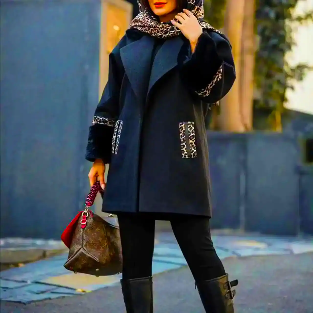 استایل شیک زمستانی با پالتو