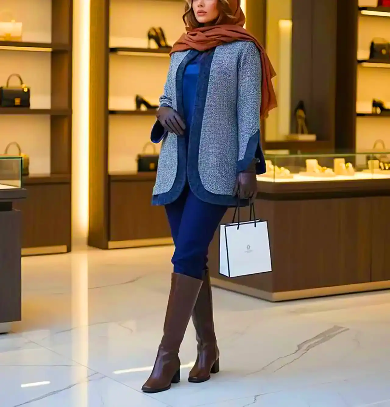 استایل شیک زمستانی با پالتو