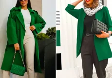 استایل زنانه با رنگ سبز
