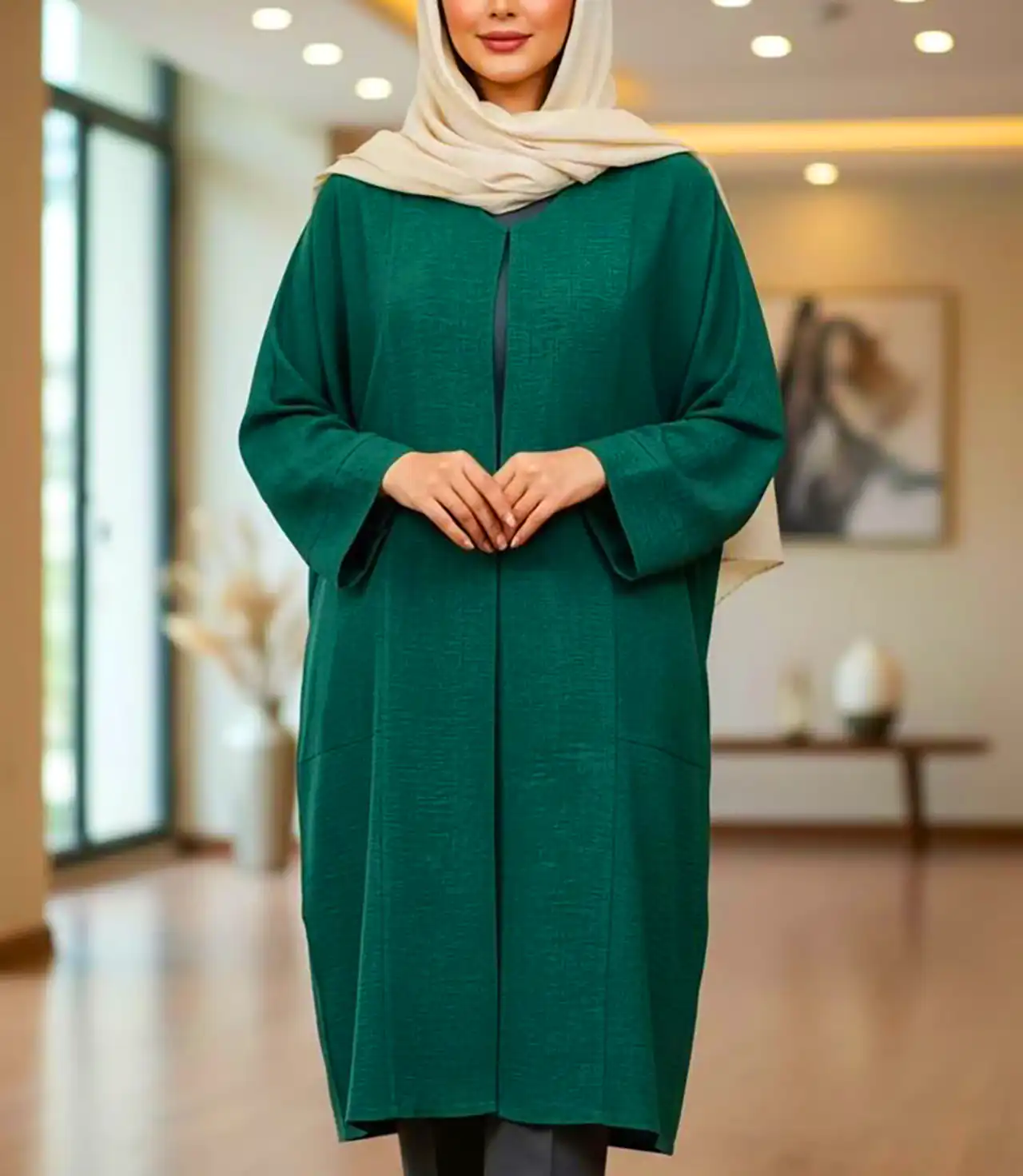 استایل زنانه با رنگ سبز
