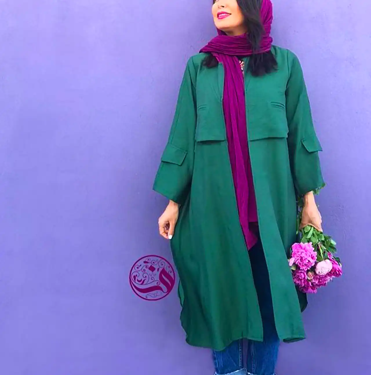 استایل زنانه با رنگ سبز