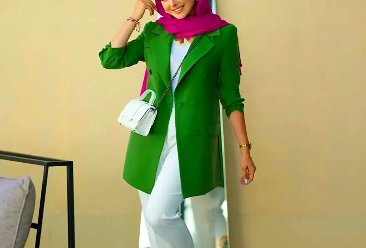 استایل زنانه با رنگ سبز