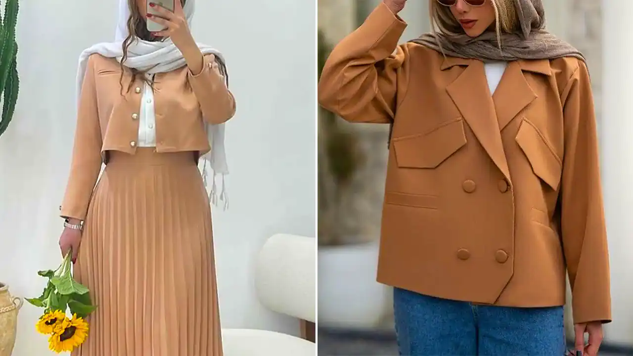استایل زنانه با رنگ نود