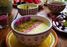 طرز تهیه فرنی زعفرانی