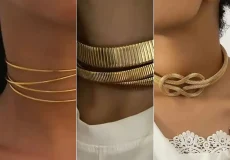 گردنبند چوکر طلا زنانه