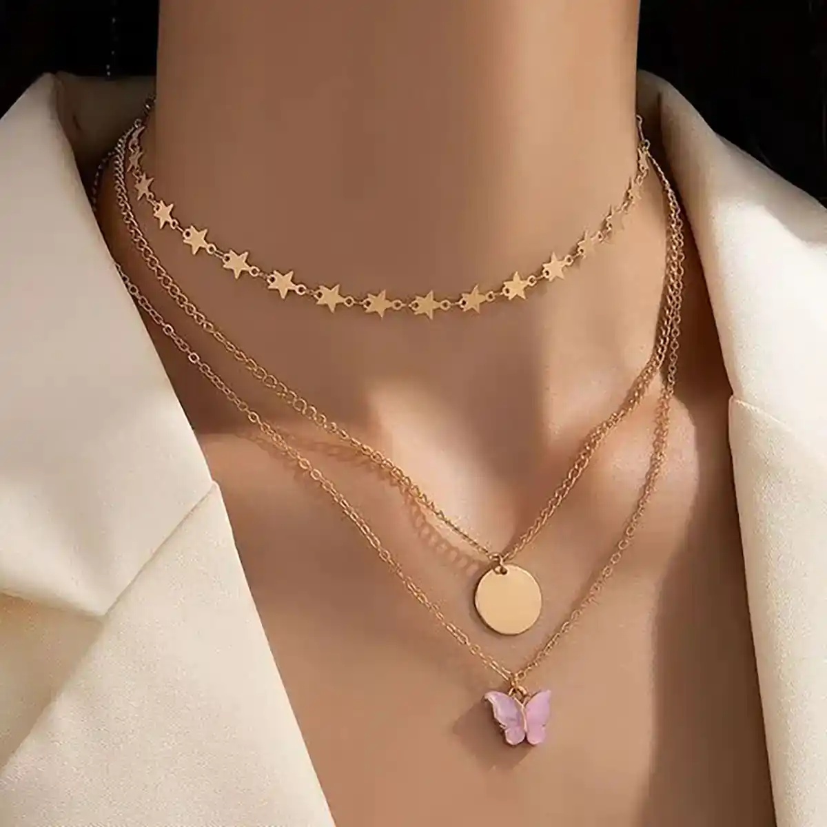 گردنبند ستاره ای طلا ترند