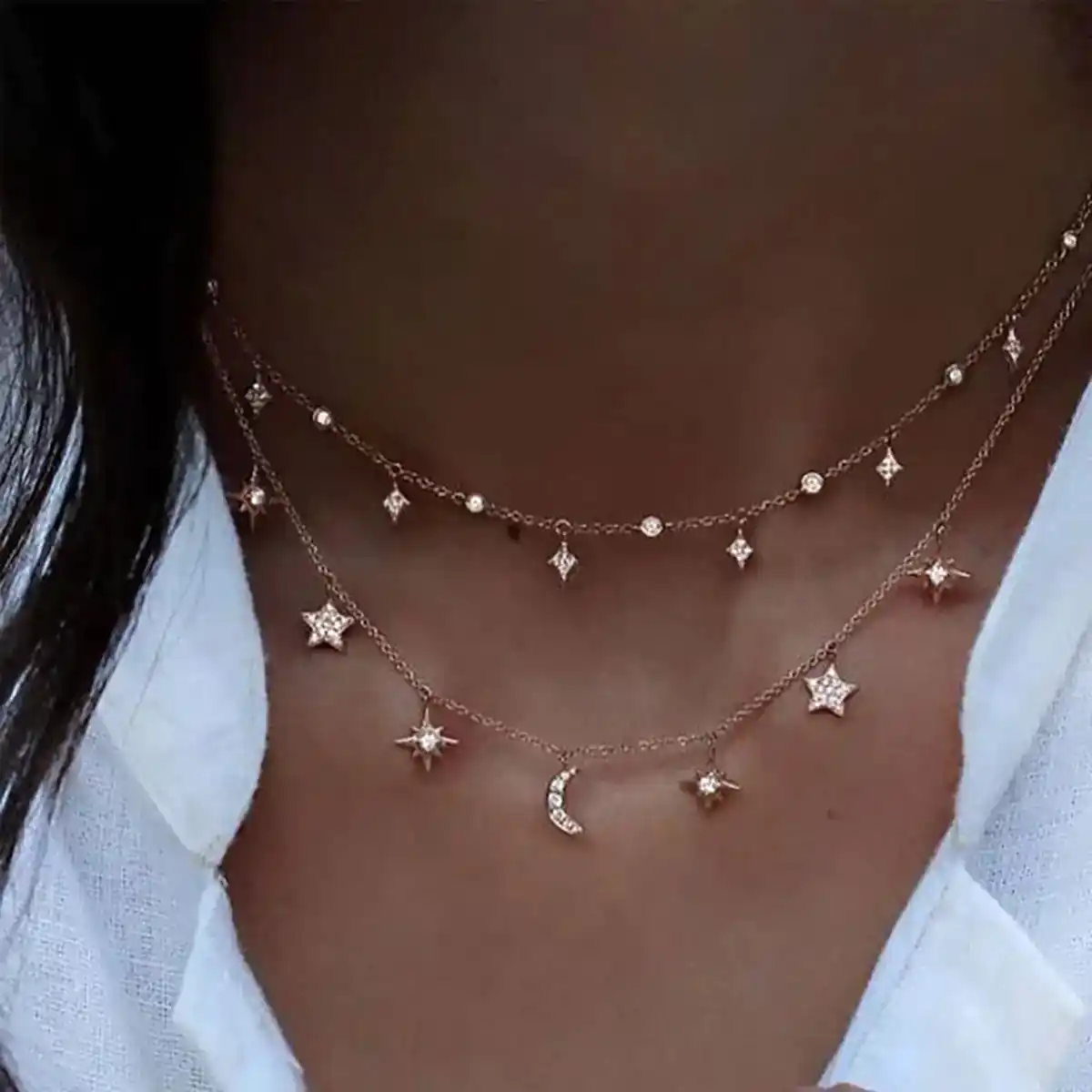 گردنبند ستاره ای طلا ترند
