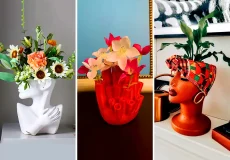 گلدان فانتزی کیوت رومیزی