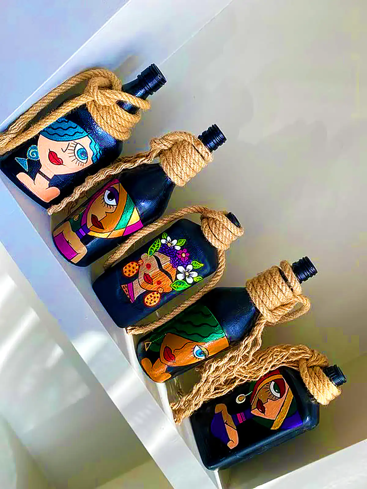 گلدون شیشه ای دست ساز
