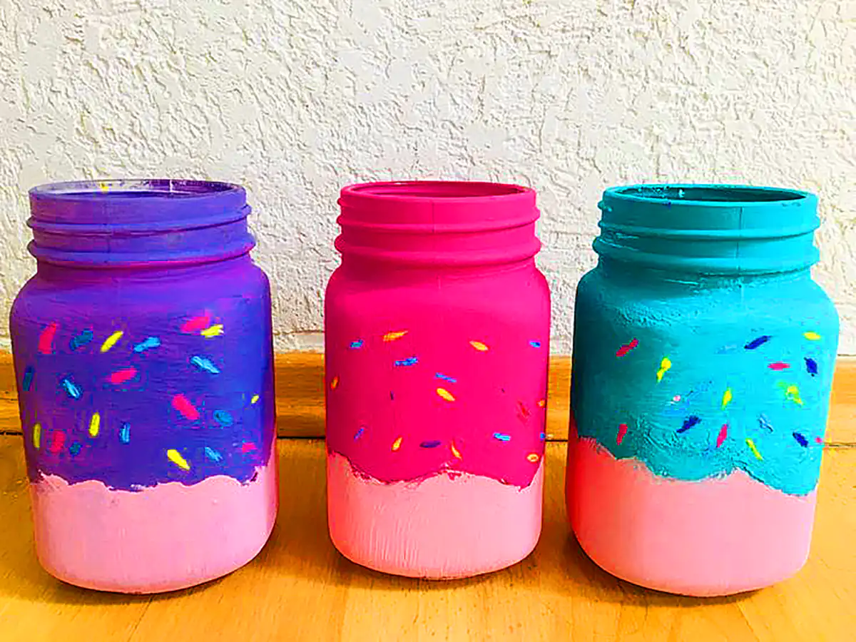 گلدون شیشه ای دست ساز
